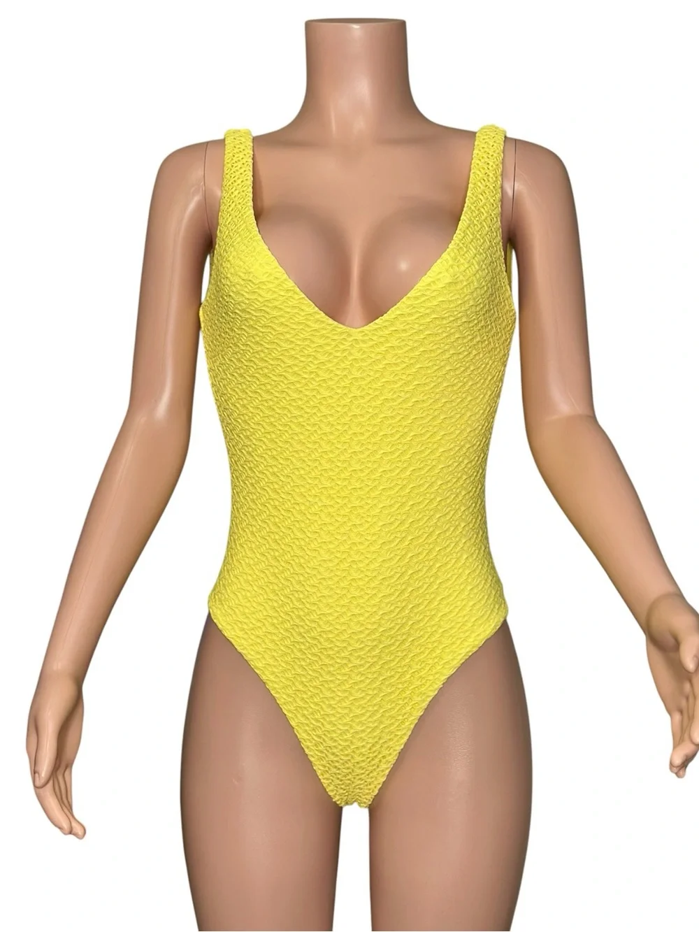 MONDAY SWIMWEAR Santa Caterina One Piece Swim, Citrus Crochet, Medium